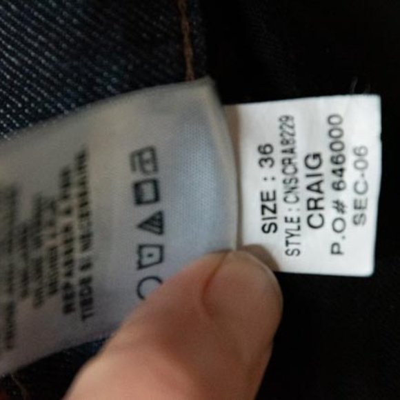 Joe's Jeans Craig The Classic Fit Dark Wash Jeans mens 36/28 - Picture 10 of 16